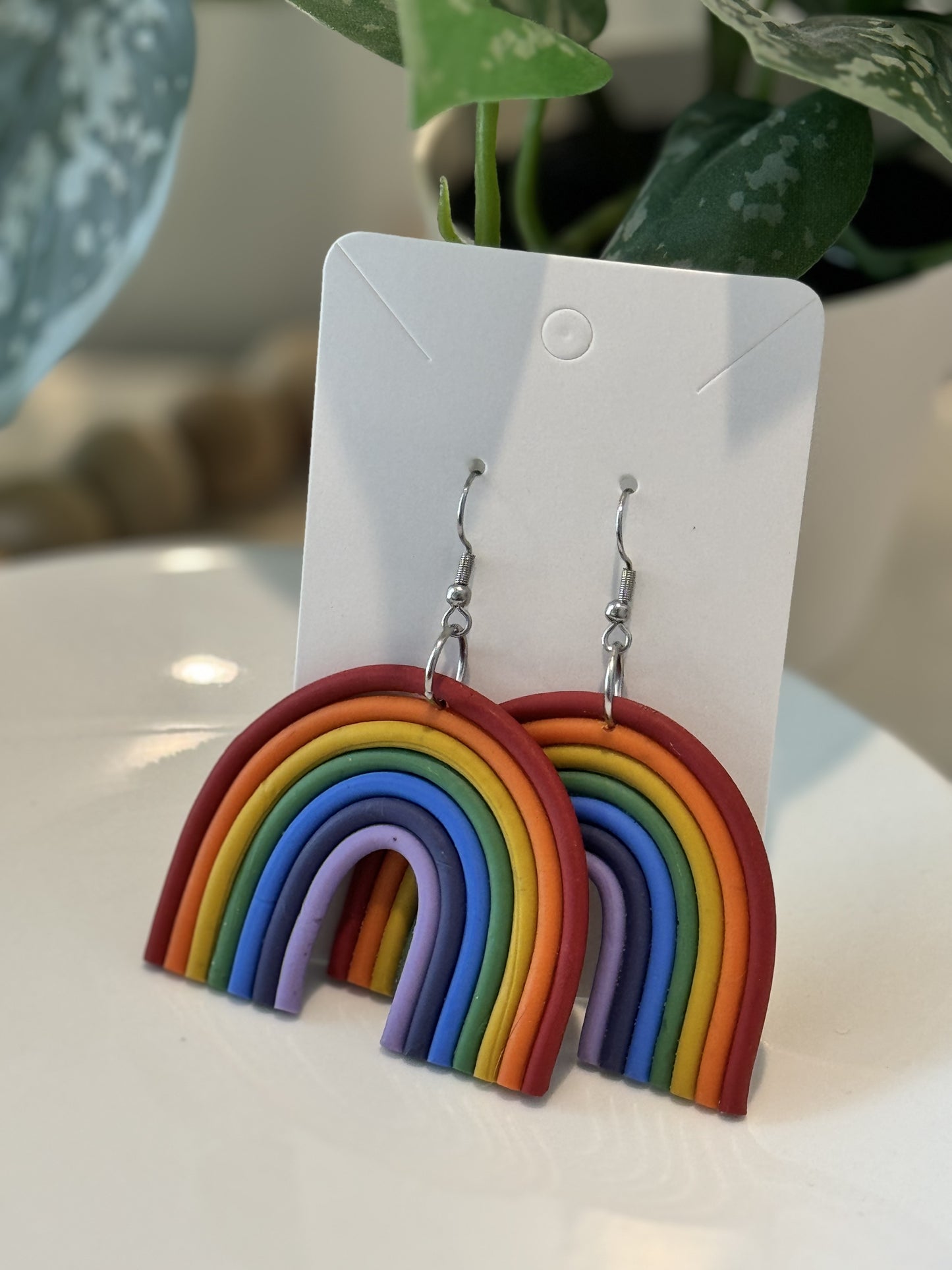 Rainbow Love Dangles